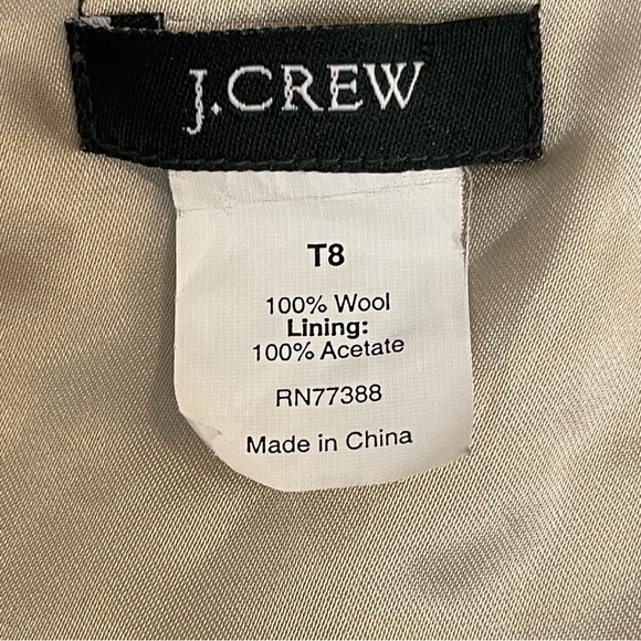 J Crew Robert Noble 100% Wool Fuscia Pink Herringbone Snatched-look Blazer Sz T8 - Picture 13 of 14